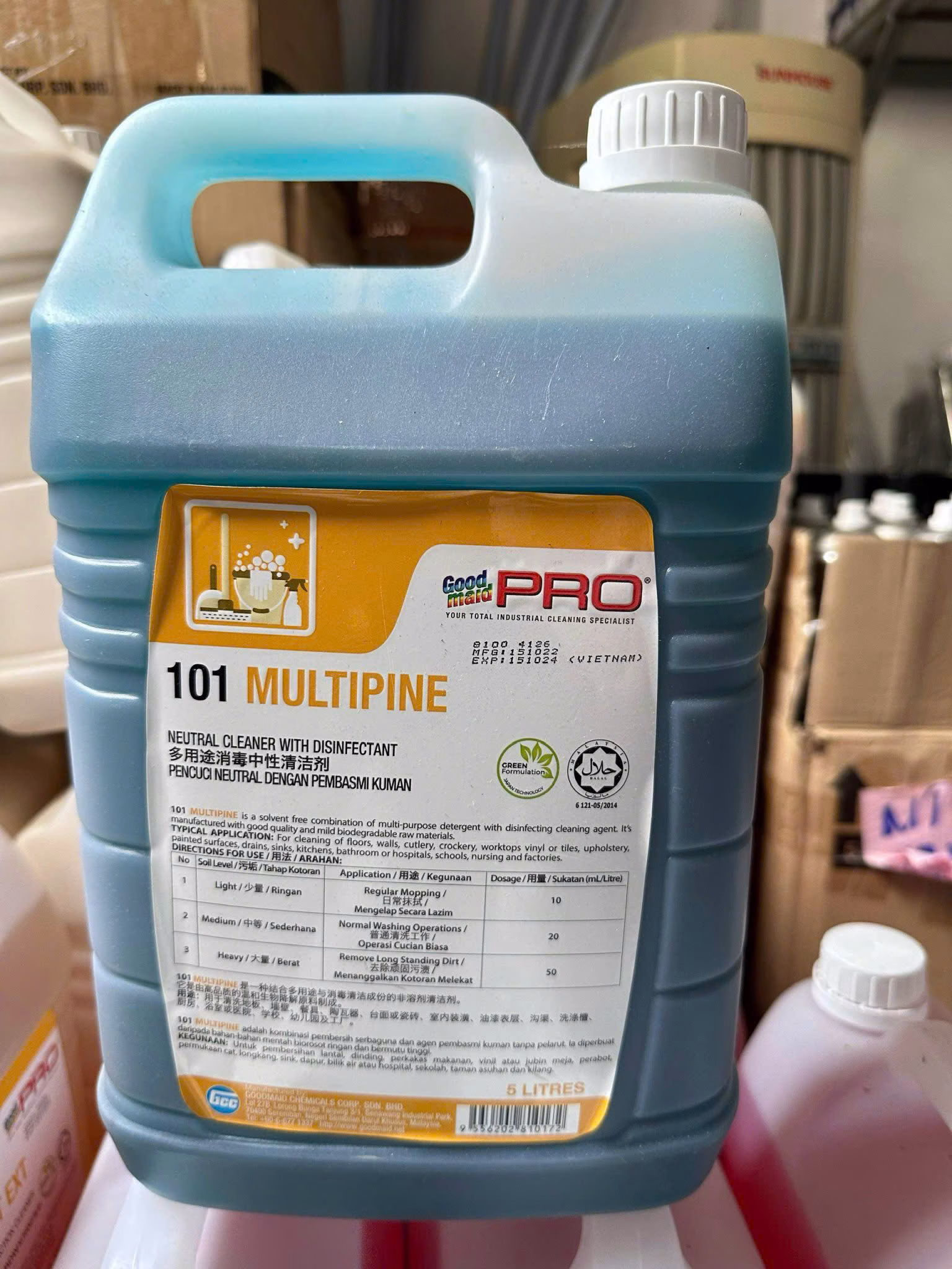 Nước Lau Sàn & Sát Khuẩn GMP 101 MULTIPINE
